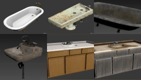 20+卫生间模型合集 Toilet model pack