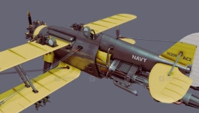 柴油朋克双翼飞机 - Dieselpunk Bi-Plane