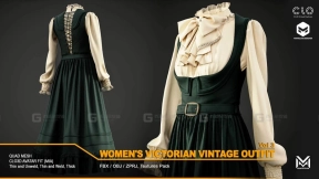 复古维多利亚长裙套装vol.3 Women's Victorian Vintage Outfit vol.3