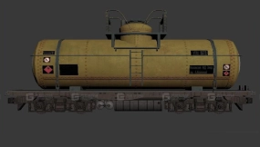 罐车 - Tanker car 3D model-21