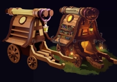 【MAYA 马车】游戏建模马车的模型制作；布线卡线的规范详解；零基础的案例教程；