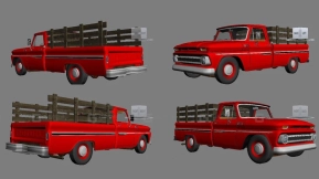 1966款雪佛兰C10 - Chevrolet C10 (1966) 3D model-7