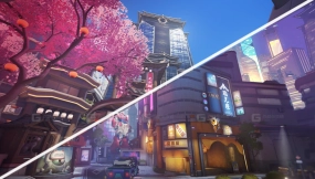霓虹交叉口 地图日夜场景 Neon Junction Map Day Night