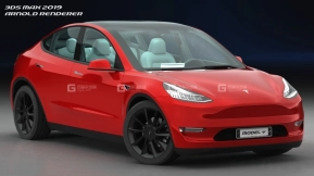 特斯拉Model Y真实汽车高质量电动车模型