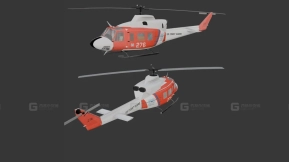 贝尔UH-1N双休伊直升机  Helicopter Bell Uh-1n Twin Huey