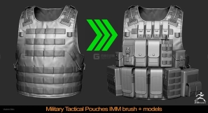 军事口袋背包小皮包IMM笔刷  Military Tactical Pouches IMM