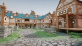 【UE】风格化模块化中世纪城镇  Stylized Modular Medieval Town