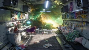 科幻 太空少女房间 Sci Fi   Spaceship Girl's Room