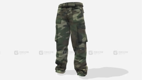 男士工装裤迷彩裤模型 Men's Cargo Pants