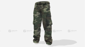 男士工装裤迷彩裤模型 Men's Cargo Pants
