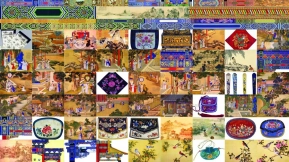 中国传统服饰龙袍纹样 古典龙凤花鸟刺绣织绣素材