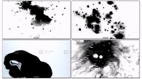 水墨滴落4K视频素材 ink drop 4K video footage