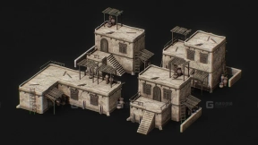 沙漠房屋组合包 Desert house pack