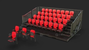 体育场座椅看台套件包 Stadium Seating Bleachers Kitbash Pack