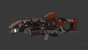 细胞步枪-Cell Rifle 3D model