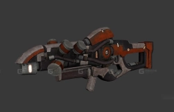 细胞步枪-Cell Rifle 3D model