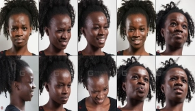 女性吉尼人体面部表情参考素材 Female_Gini human face expression reference