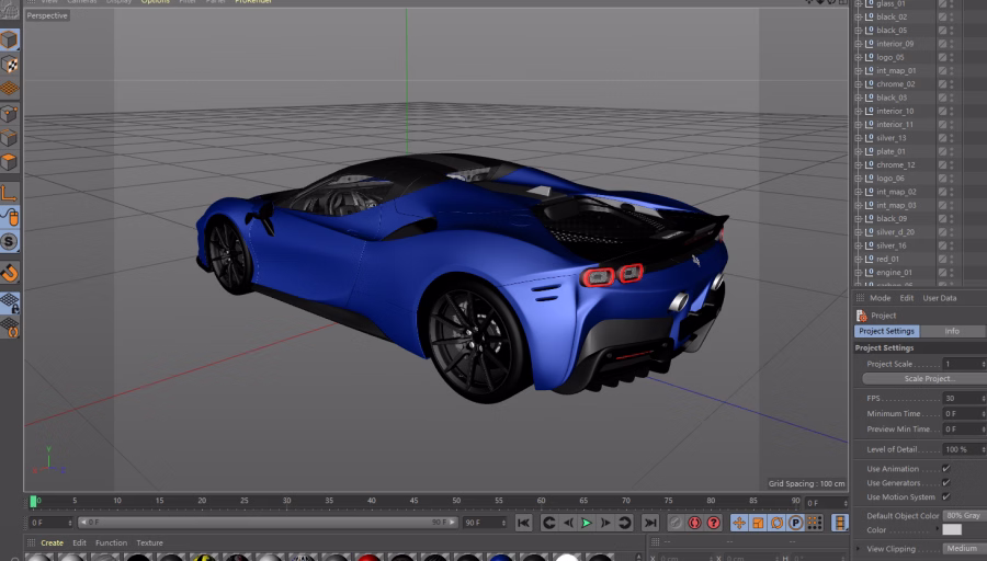 法拉利SF90 Spider 2021 3D 模型2.avif