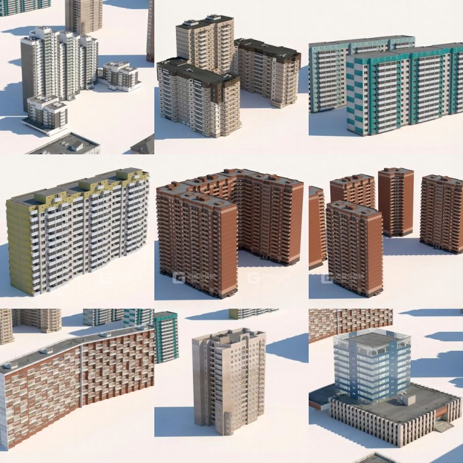 俄罗斯楼房建筑3D模型1.jpg