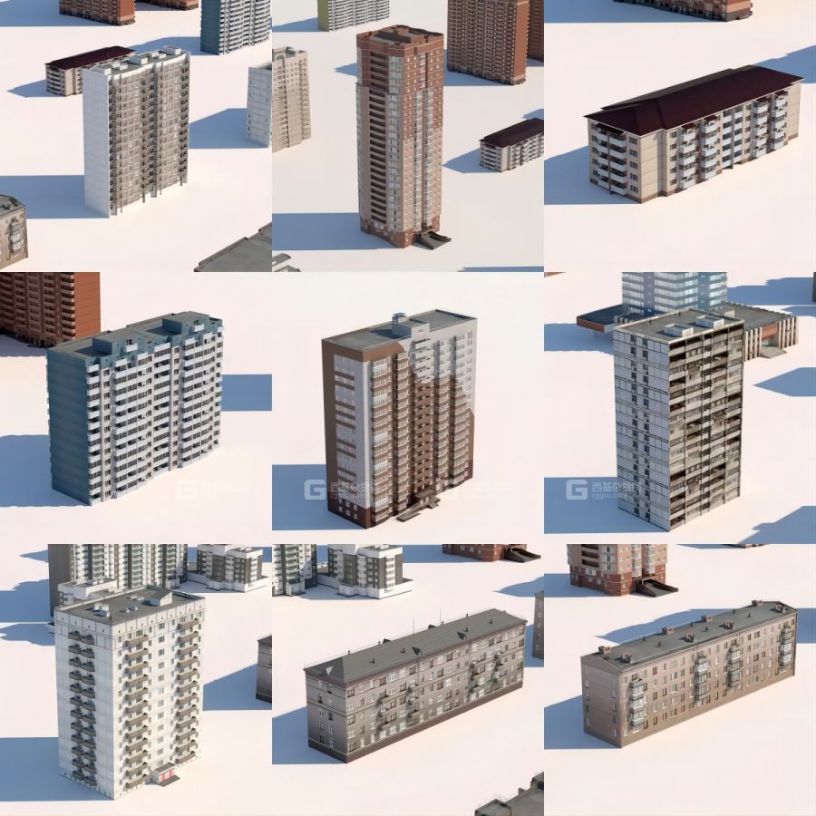 俄罗斯楼房建筑3D模型2.jpg