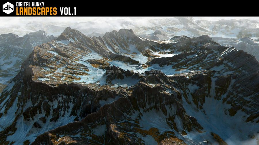 Substance Painter自然地形模型贴图预设 FlippedNormals – Landscapes Vol.1_00002.jpg