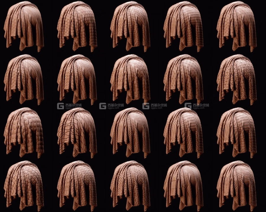 布料缝线无缝贴图预设 Artstation – 40 Fabric Stitch Seamless Pattern – VOL.07 – Milad Kambari_01.avif