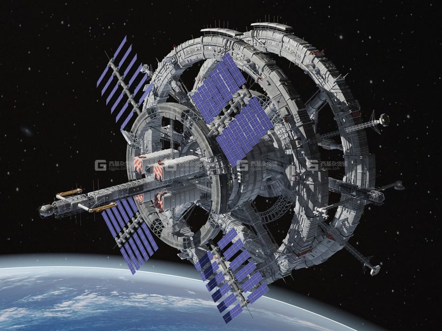 高精度宇宙空间站3D模型 Sci-Fi Space Station_003.jpg