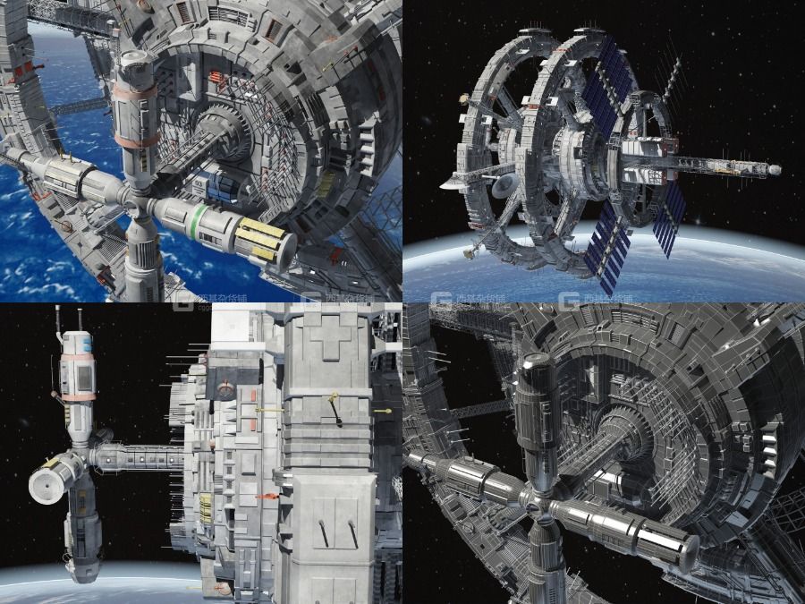 高精度宇宙空间站3D模型 Sci-Fi Space Station_001.jpg