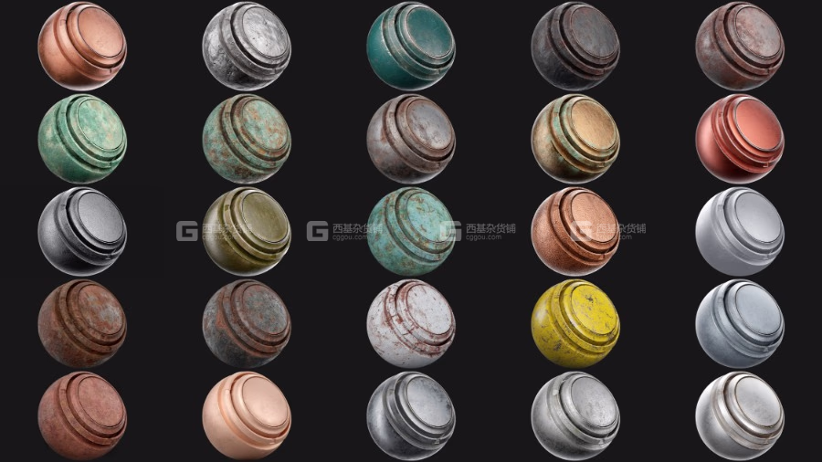 25组Sustance钢铁材质球 Artstation – Metal Smart Materials vol.02_17.avif