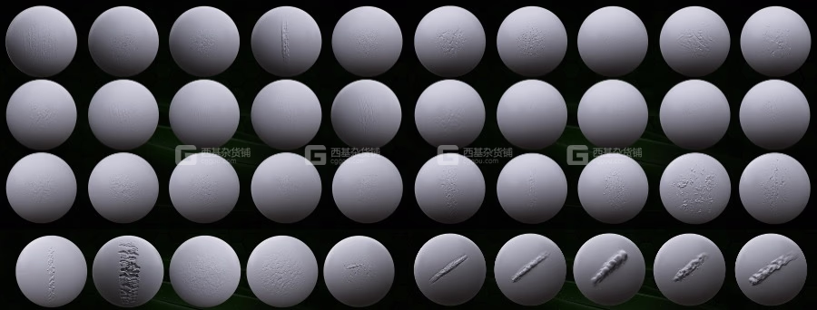 ZBrush划痕焊接笔刷预设 ArtStation – 105 Zbrush Brush Mega Pack_23.avif