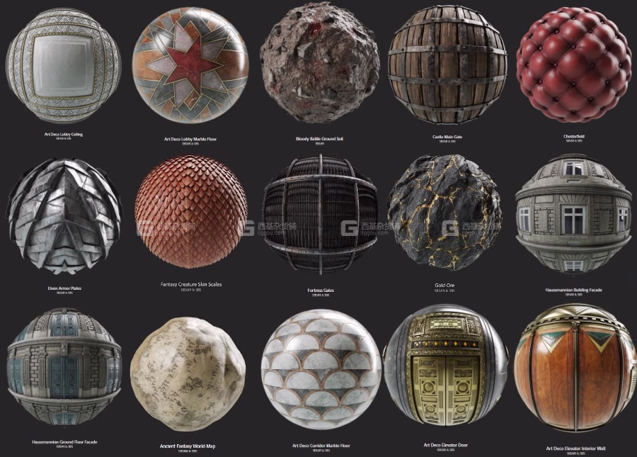 常用笔刷材质预设 Substance Source Project 01 – 30 Substance_04.avif