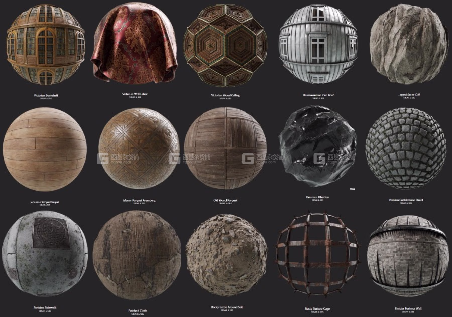 常用笔刷材质预设 Substance Source Project 01 – 30 Substance_05.avif