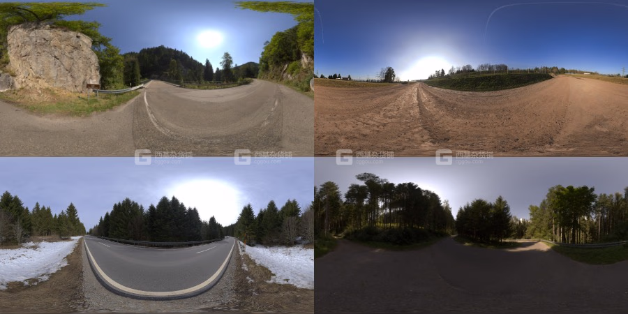 街道自然环境HDR贴图预设 Gumroad – HDRI – Street Bundle 01_01.avif