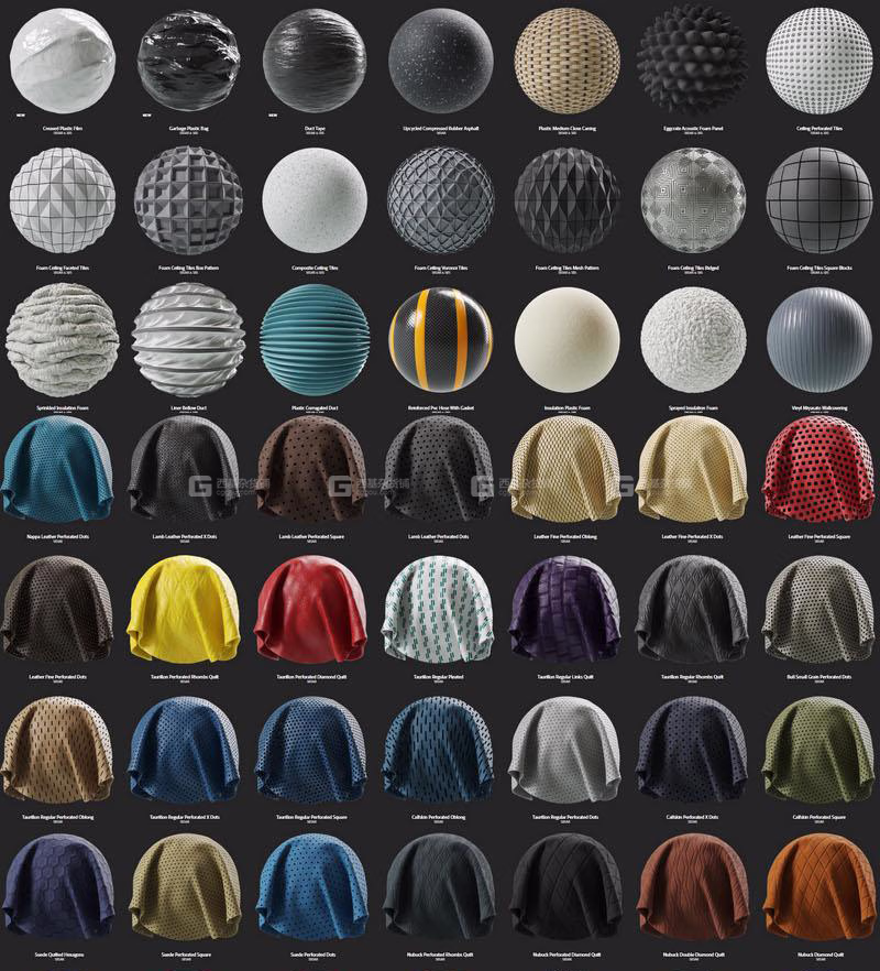 皮革塑料橡胶笔刷材质预设 Substance Source – 194 Leather & 243 Plastic – Rubber_09.avif
