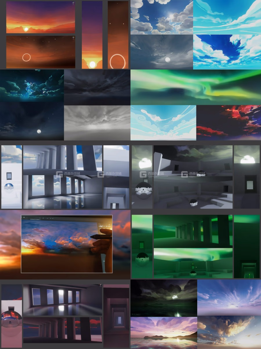 28组卡通风格化HDRI天空素材 Artstation – Cartoon & Stylized HDRI Sky_32.avif