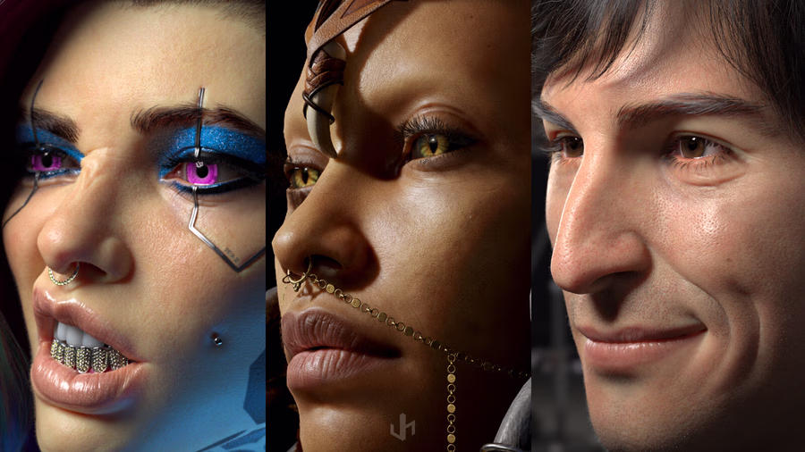 03-ZBrush人物皮肤笔刷贴图 JH Skin Details Kit V1.3_02.avif