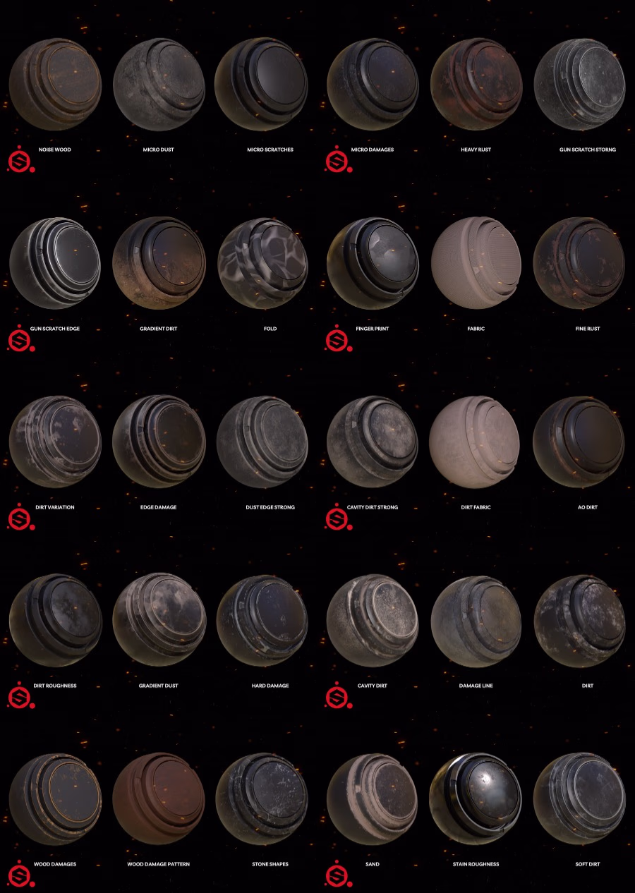 04-30组Substance智能遮罩 Artstation – 30 Smart Masks For Substance Painter_17.avif