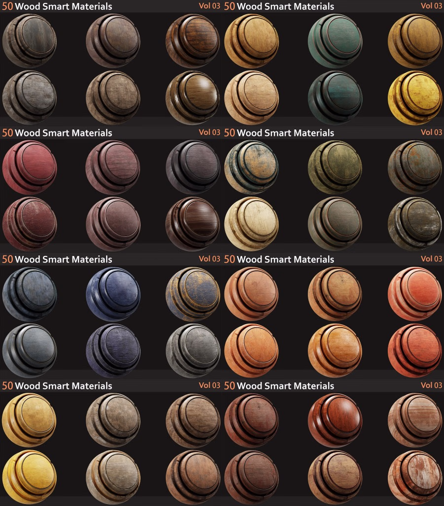 08-124组Substance木纹材质第一二三套 ArtStation – Wood Smart Materials Collection Vol.1-3_21.avif