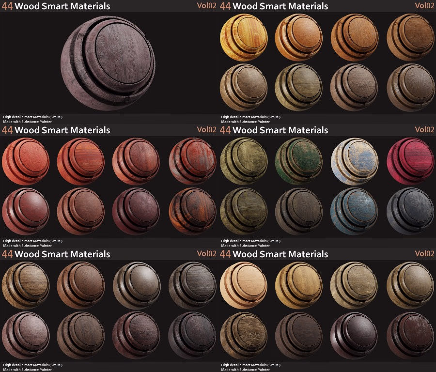 08-124组Substance木纹材质第一二三套 ArtStation – Wood Smart Materials Collection Vol.1-3_19.avif