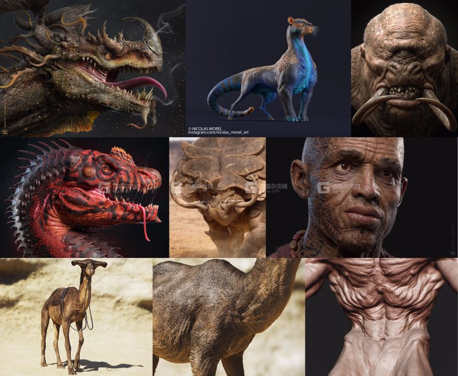 09-人物皮肤材质贴图 Flippednormals – Skin Kit_24.avif