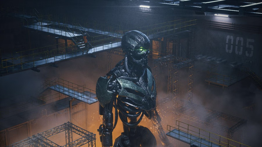 05-工厂管道电缆架子3D模型 Modern Industrial Pack_09.avif