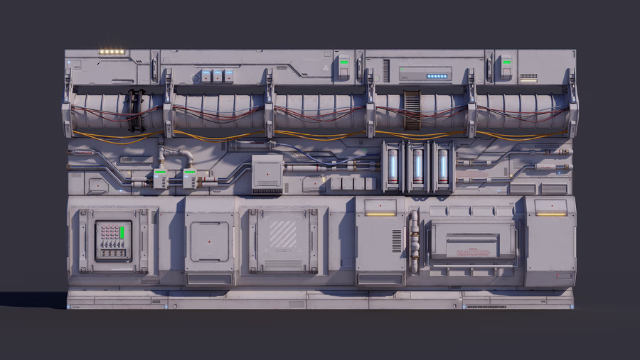 12-科幻建筑管道通风面板模型第三套 Artstation – Sci-Fi Architecture Panels Kit Vol.03 Walls_33.avif