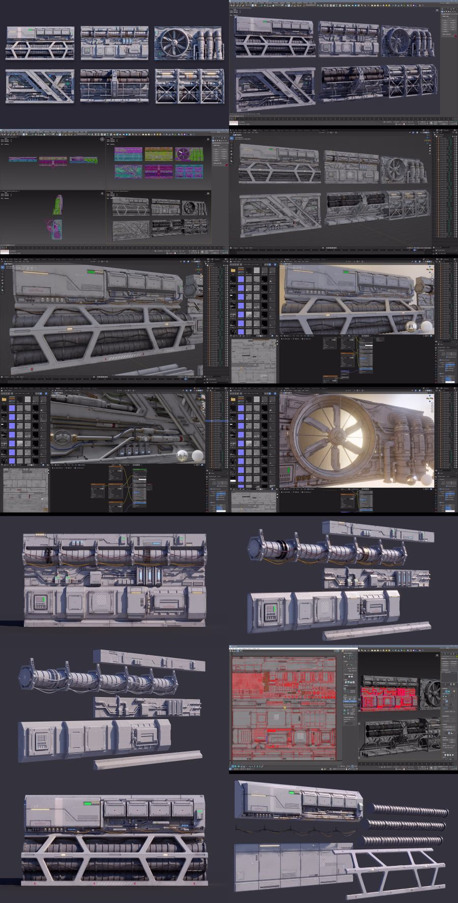 12-科幻建筑管道通风面板模型第三套 Artstation – Sci-Fi Architecture Panels Kit Vol.03 Walls_64.avif