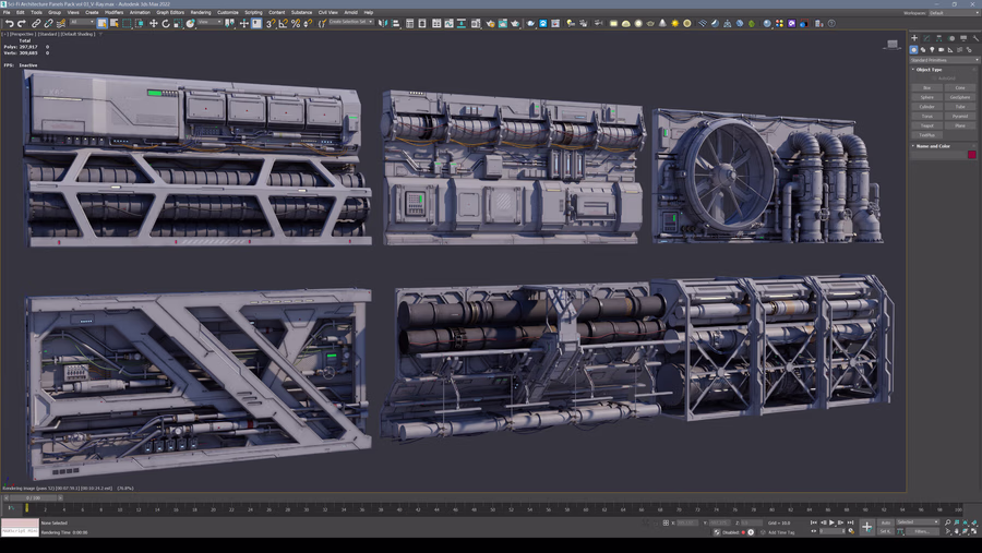 12-科幻建筑管道通风面板模型第三套 Artstation – Sci-Fi Architecture Panels Kit Vol.03 Walls_04.avif