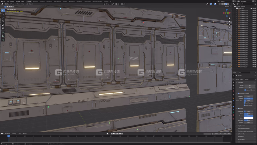 ArtStation - Sci-Fi Architecture Panels Kit Vol 01 Walls PBR _ Resources_17.avif