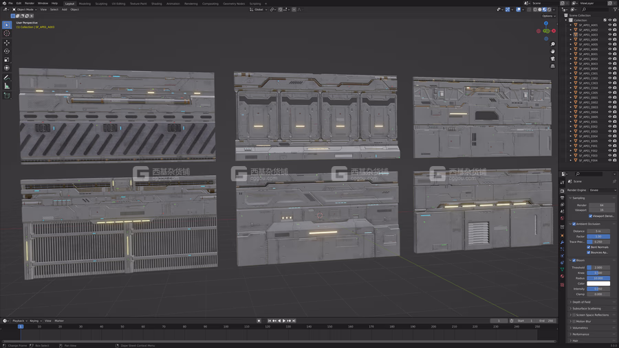 ArtStation - Sci-Fi Architecture Panels Kit Vol 01 Walls PBR _ Resources_15.avif