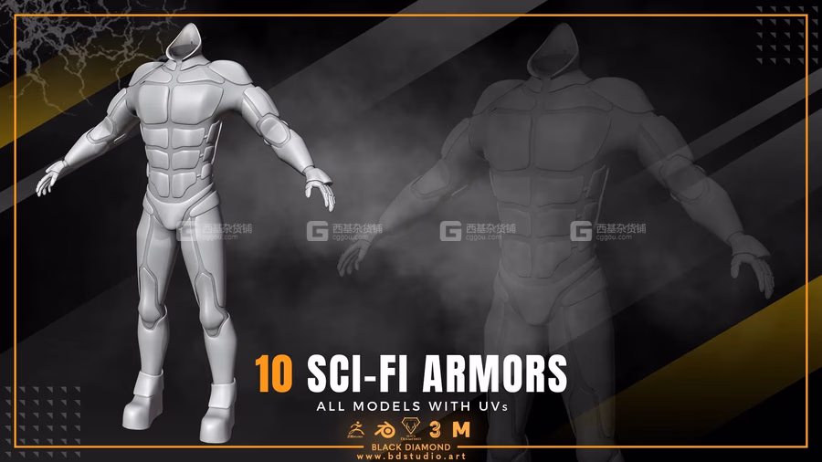 10 SCI-FI ARMOR MODELS - FlippedNormals_03.avif