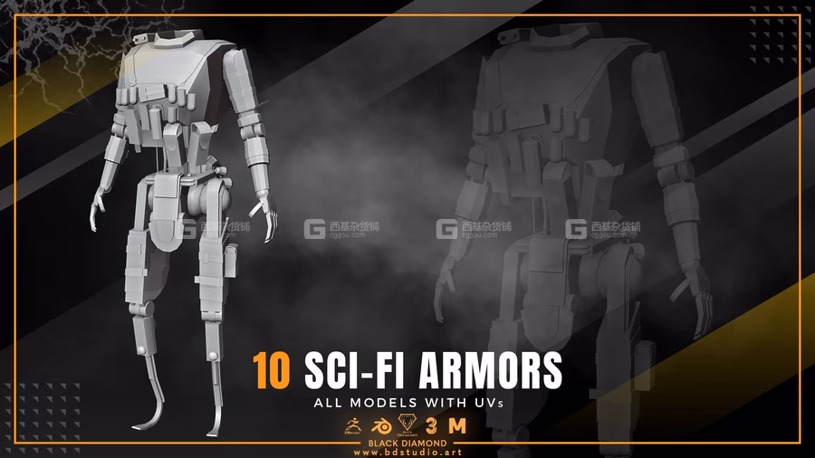 10 SCI-FI ARMOR MODELS - FlippedNormals_06.avif