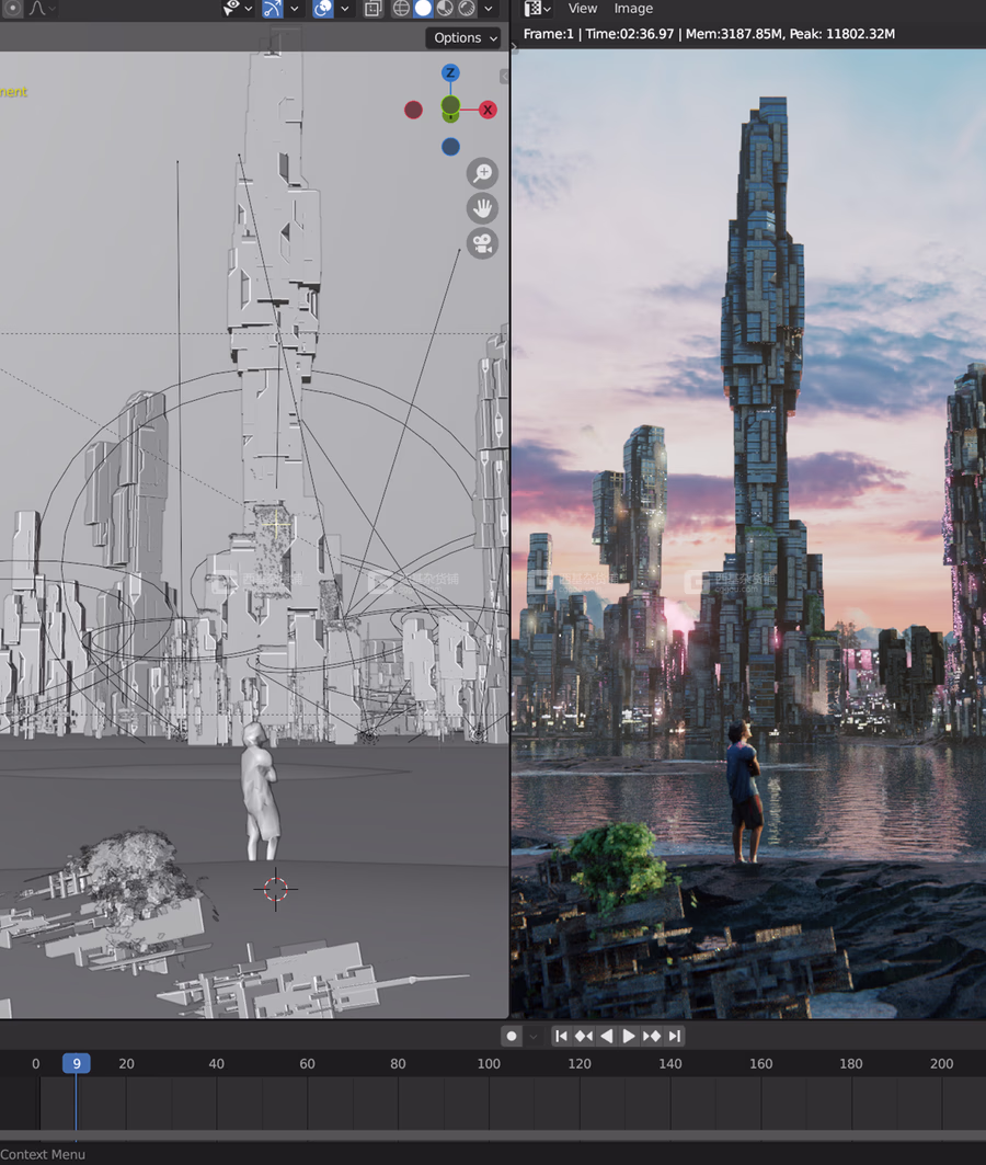Blender科幻世界机械建筑场景模型 CG Geek – Sci-fi World Mechanical Building Scene_29.avif