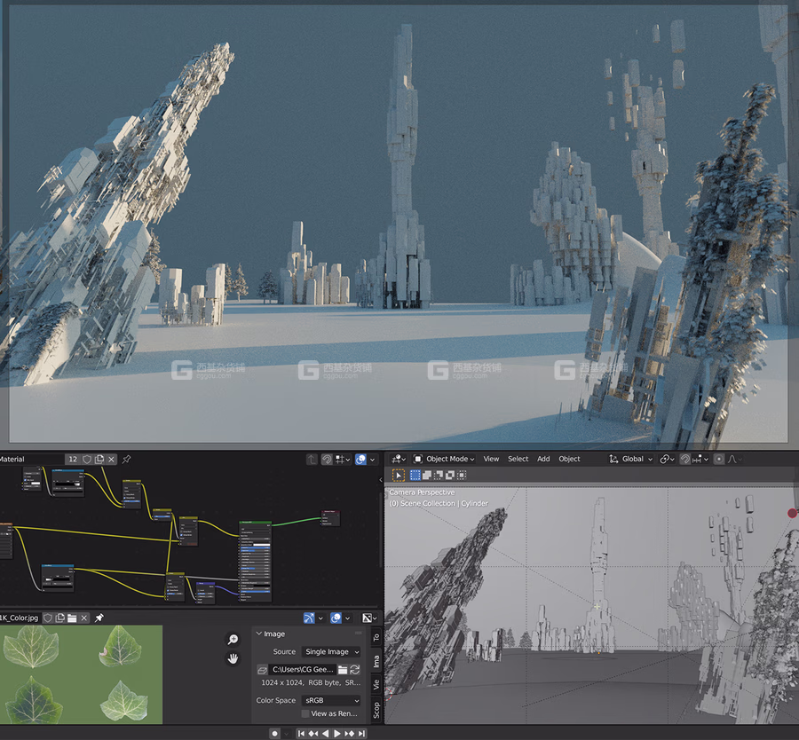 Blender科幻世界机械建筑场景模型 CG Geek – Sci-fi World Mechanical Building Scene_30.avif
